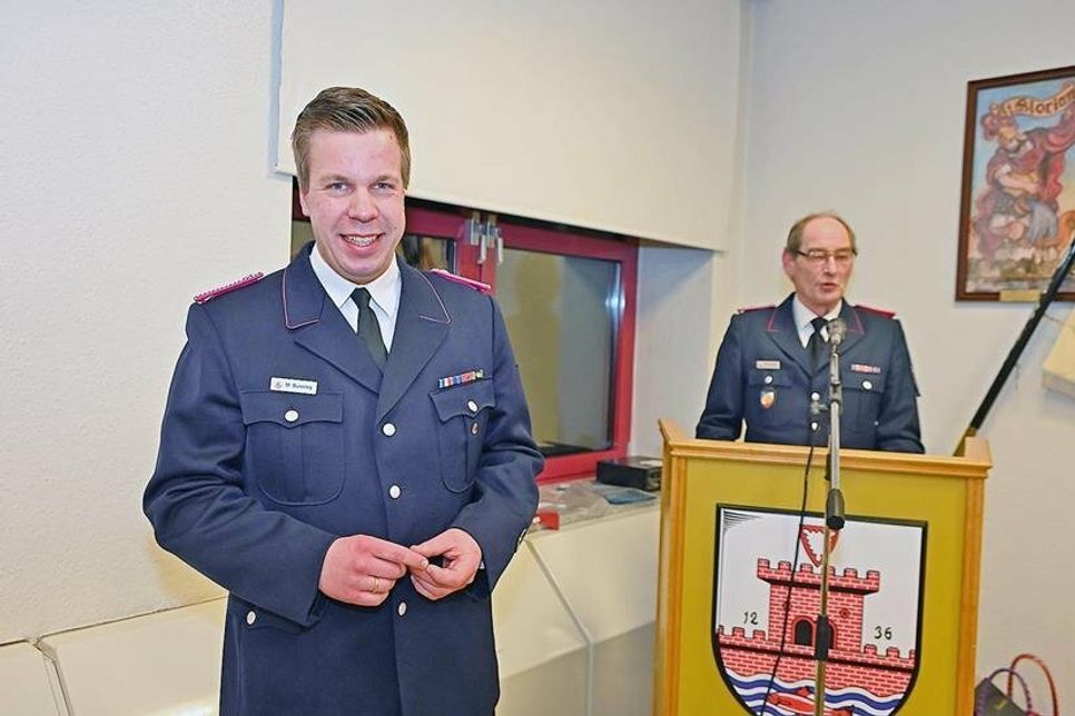 Moritz Bünning wurde für 20 Jahre als aktives Mitglied geehrt.