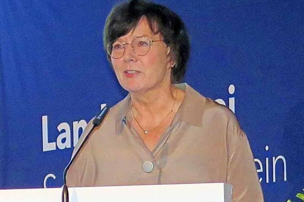 Innenministerin Sabine Sütterlin-Waack bei ihrer Festrede.