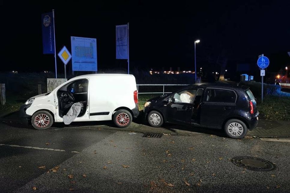 Am Verkehrsunfall waren zwei Pkw beteiligt.