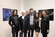 Die Künstler Tini Papamichalis und Dietmar Baum mit ihrem Team bestehend aus Marco Baarsch (PR und Kommunikation), Nadja Fisch (Leitung Gastronomie) und Maren Poss (Leitung Events und Galerie). (v. lks.)