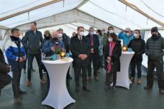 Empfang im Zelt