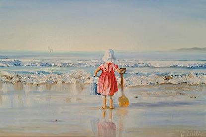 „Spielplatz am Meer“ von Christine Löwa ist „Kunstwerk der Herzen“. (Foto: www.luebecker-bucht-ostsee.de)