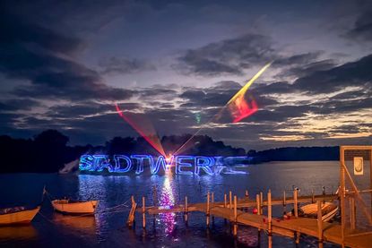 Das Highlight: Die Lasershow über dem Binnenwasser.
