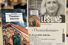 Die Berliner Autorin Ella Danz liest aus ihrem neuen Kriminalroman „Theaterdonner“.