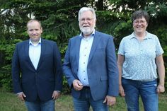 Das Trio an der Gemeindespitze Manhagens: Sascha Seehase, Andreas Kröger und Ute Estermann (v. lks.).