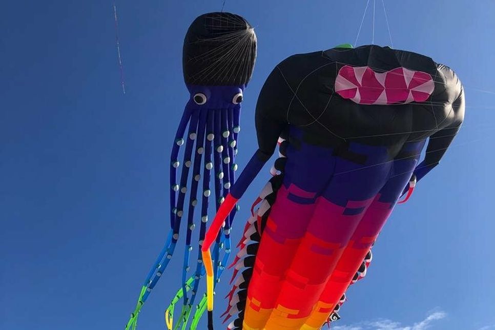 Air-Skulpturen schmücken den Strand und Bereiche der Promenade in Pelzerhaken. (Foto: Zirkel Events)