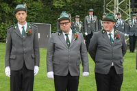 Vereidigung der Rekruten unter der Vogelstange.