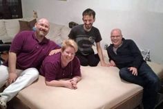 Ein Aufeinandertreffen, das Andreas und Michaela Wildfang sowie Christian Kenk und Bernd Mann (v. lks.) in Erinnerung bleiben wird.