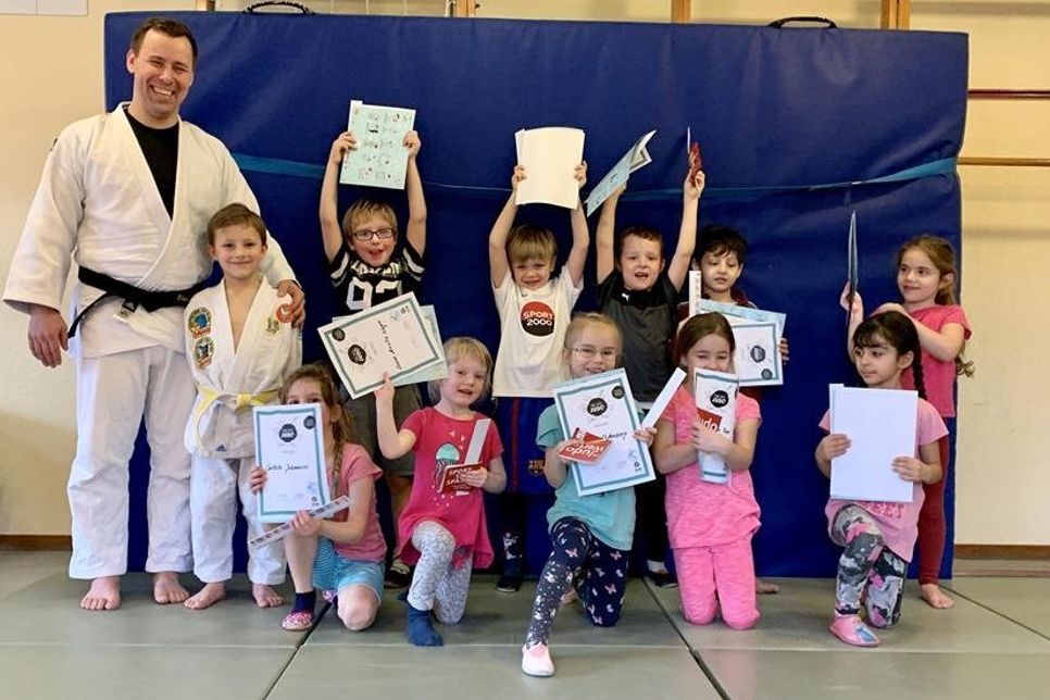 Übungsleiter Chris Stühmer vom NLC Judo freut sich über Nachwuchstalente.