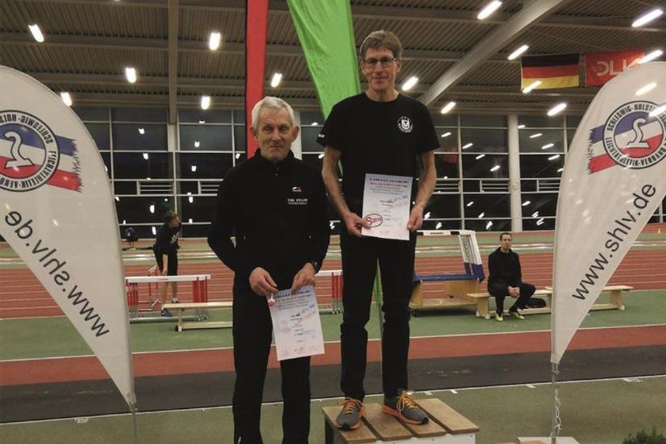 Peter Massny (re.) bei der Siegerehrung.