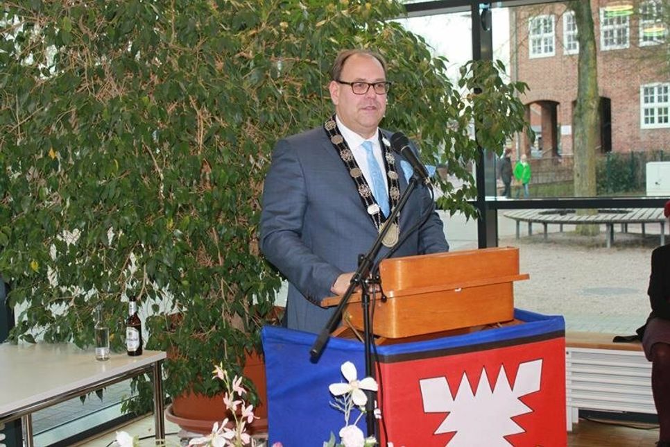 Die Neujahrsansprache hielt Bürgermeister Mirko Spieckermann.