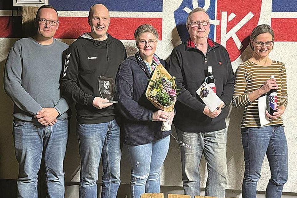v.l. Timo Nagel, Marco und Sonja Ohde, Ortwin Ratje, Sandra Nüser.