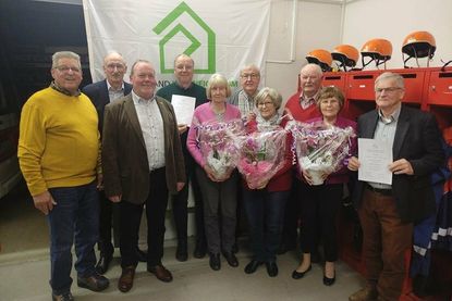 Die anwesenden geehrten Mitglieder. (Foto: VWE Gemeinschaft Bliesdorf)