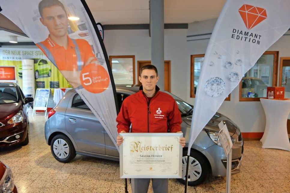 Meister im Kraftfahrzeugtechniker-Handwerk Sascha Heymer.