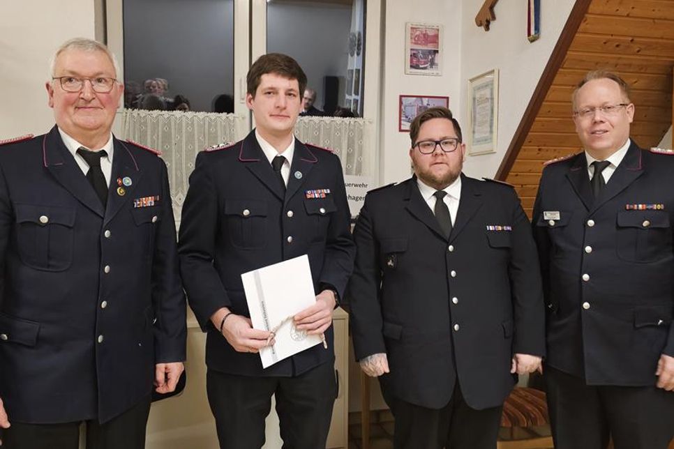 Thorsten Ahrens, Sebastian Münchow, Finn Hennings und Frank Wohlert (v. lks.).