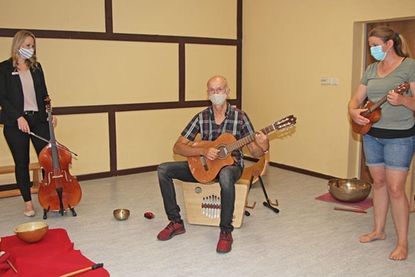 Einer von zahlreichen Einsätzen in 2020: Das musiculum MOBIL zu Gast im Kindergarten „Alte Schule“ in Benz.