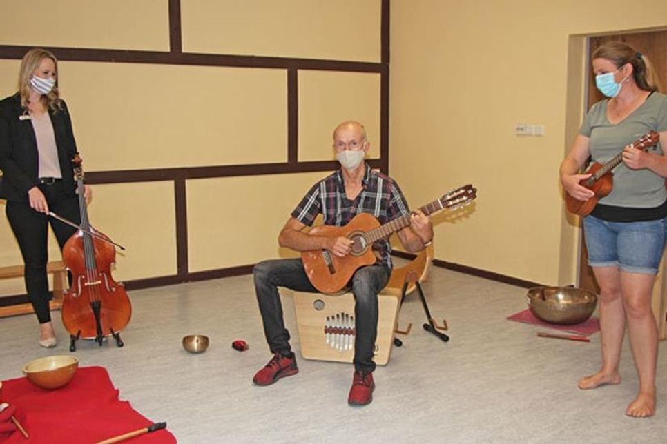 Einer von zahlreichen Einsätzen in 2020: Das musiculum MOBIL zu Gast im Kindergarten „Alte Schule“ in Benz.