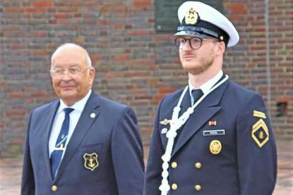 Obermaat (BA) Niklas Miezal (rechts) und Heinz Maurus