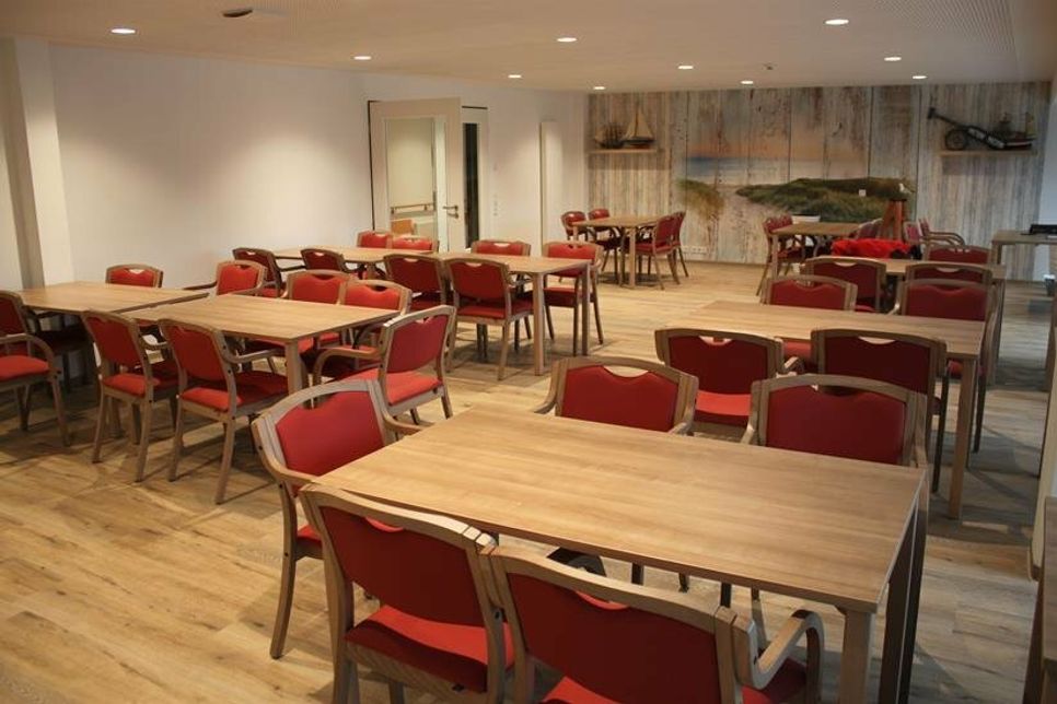 Das Café der Einrichtung, in dem sämtliche Mahlzeiten eingenommen werden.