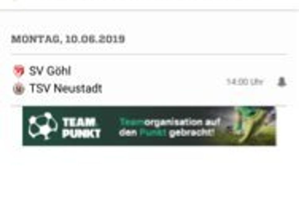 SV Göhl gegen den TSV Neustadt