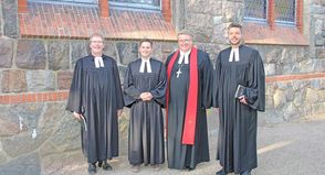 Pastor Jörg Reimann, Pastor Patrick Pulsfort, Probst Dirk Süssenbach und Pastor Hans Hillmann.