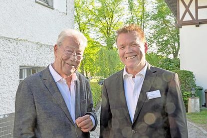 Björn Engholm und Pastoralreferent Michael Veldboer hatte für den Church goes Pub-Abend eine Fülle an Themen und Gesprächsstoff auf dem Zettel.