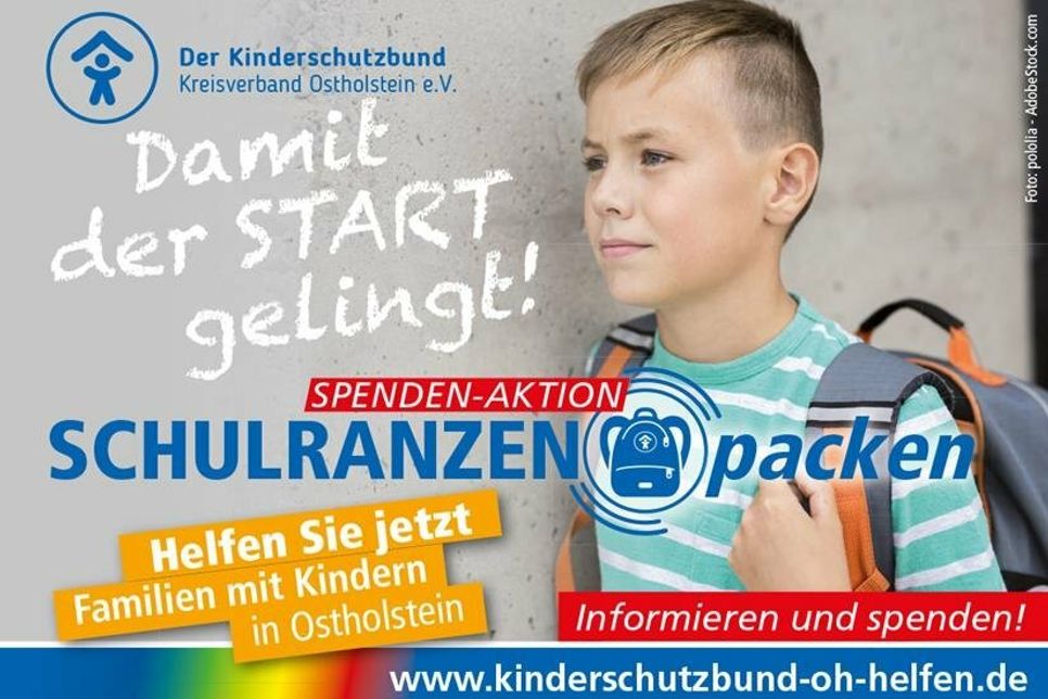 Spendenaktion des Kinderschutzbundes hilft Familien bei Einschulung und Schulwechsel.