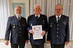 Andreas Kröger (Bürgermeister), Bruno Schütt und Klaus Seehase (v. lks.).