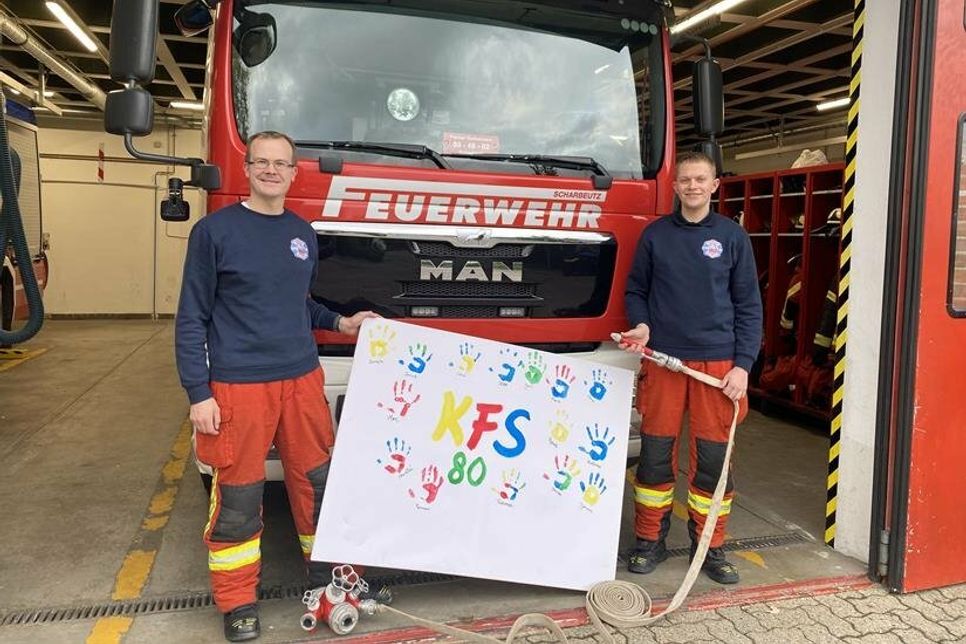 David Siegmund - Leiter der KFS80 und Felix Reichert - stellvertretender Leiter der KFS80 (v. lks.).