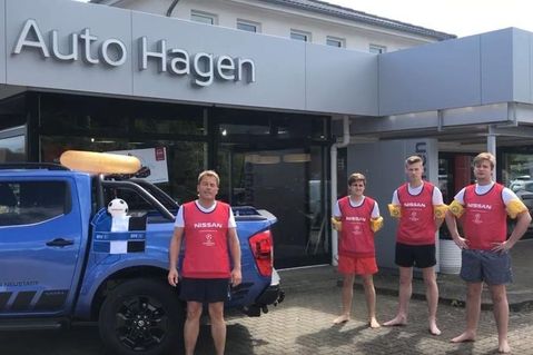 #anbadenfürhelden direkt bei Nissan.