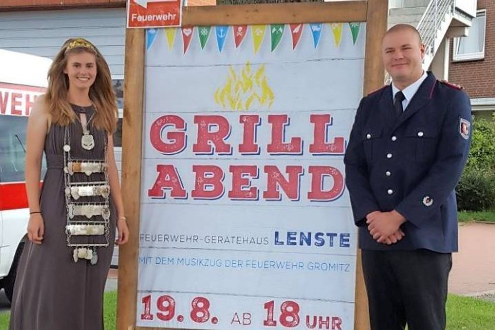 Laura Hopp mit Adjutant Johannes Martinsen.