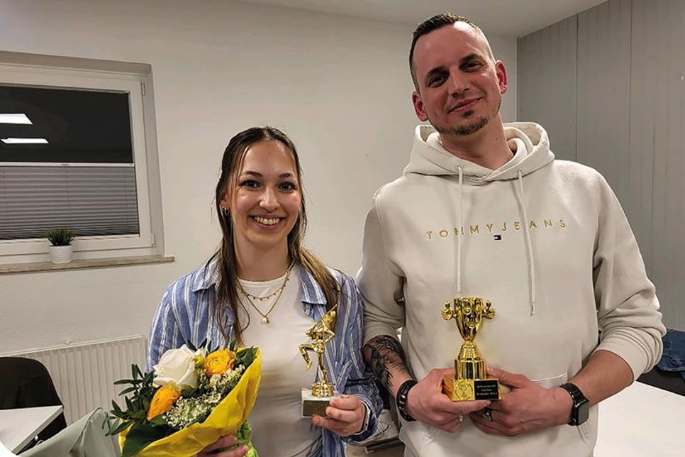 Sportlerin des Jahres Emily Müller und Sportler des Jahres Fabian Hamer.