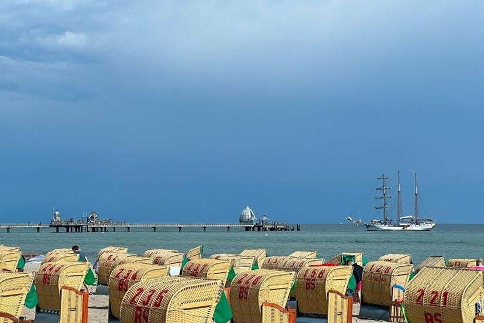 Ein Hingucker: Freitagnachmittag konnten Strandgäste diesen schönen Anblick genießen.