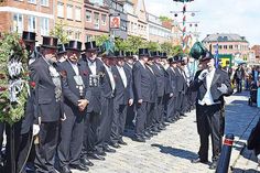 Antreten zum musikalischen „Gruß an die Stadt“