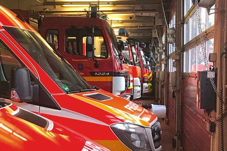 Die Einsatzfahrzeuge der Freiwilligen Feuerwehr Eutin stehen jederzeit in den Startlöchern.