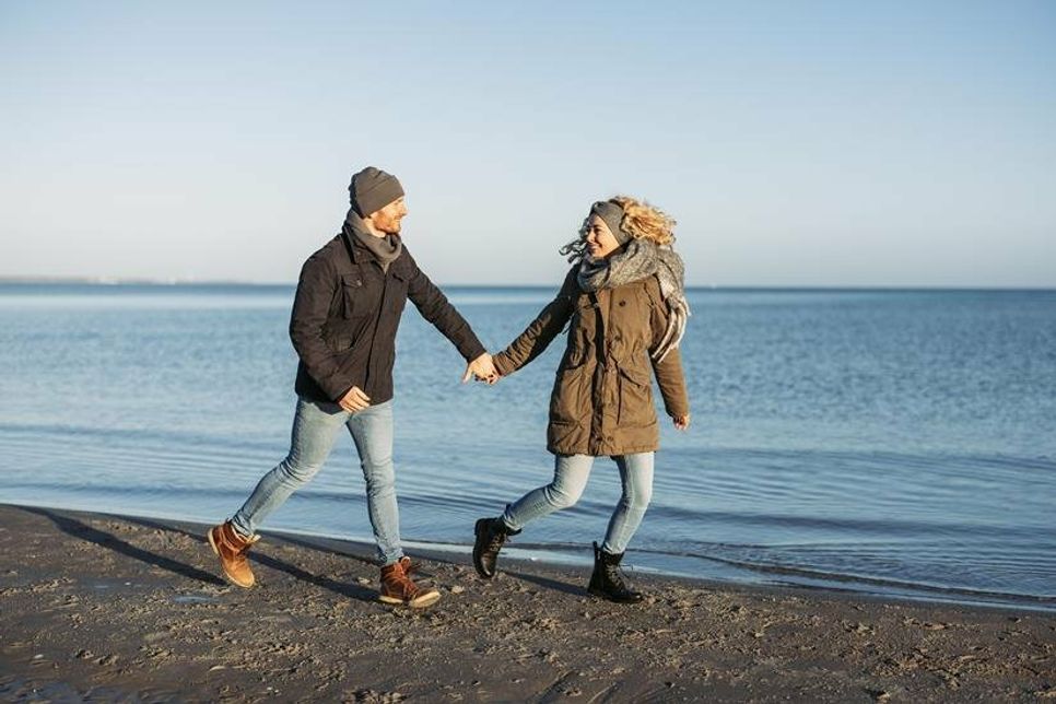 Winterspaziergang in Haffkrug. (Foto: www.luebecker-bucht-ostsee.de)