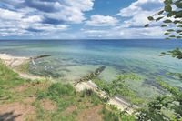 Der Brodauer Strand von der Steilküste aus gesehen - Susanne Hoffmann schickte uns dieses sommerliche Bild.