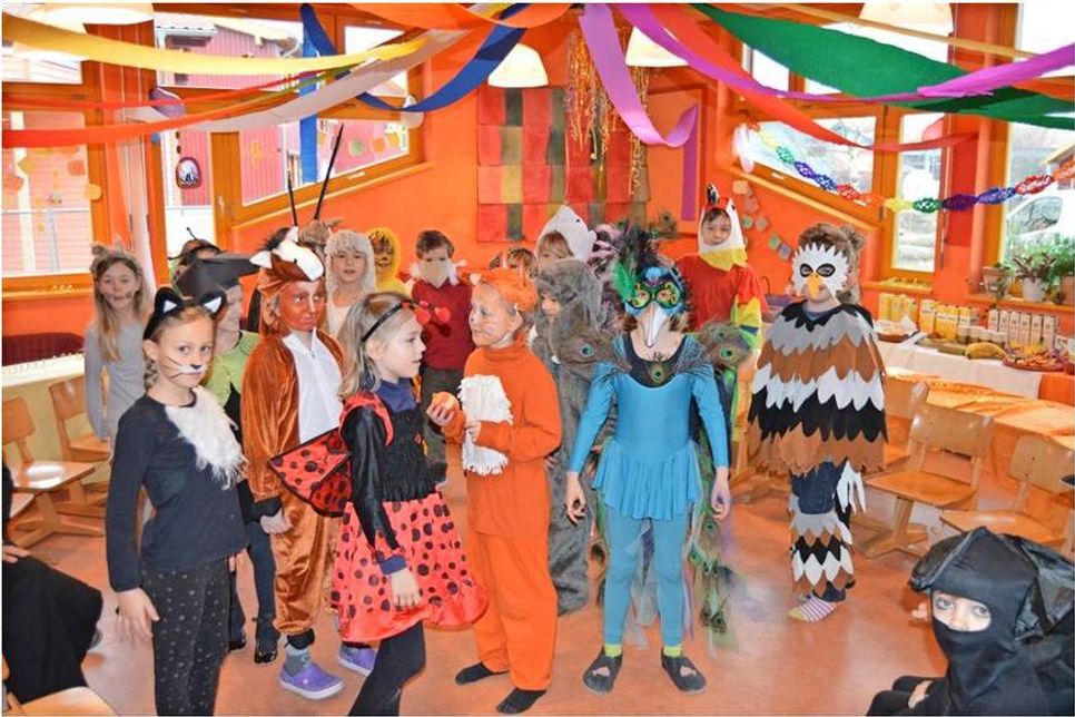 Alle Schüler hatten sich tolle Verkleidungen ausgedacht.