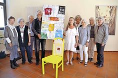 Die Künstlergemeinschaft „Gelber Stuhl“ freut sich über viele Besucher ihrer Ausstellung im Bürgerhaus sowie am 2. und 3. Juni beim „Tag des offenen Ateliers“. (Foto: René Kleinschmidt)