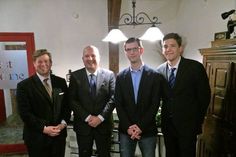 Mirko Schönfeldt, Honorarkonsul Nicolaus Lange, Pavel Plachecki, Benedict Küpker (v. lks.).