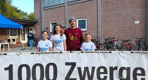 Liv Buttkus, Fenja Buttkus, Sascha Herz und Bosse Buttkus (v. lks.).