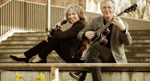 Anette Lübke mit Sebastian Strack.