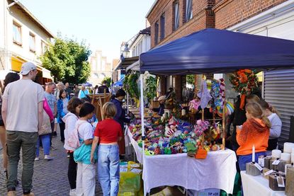 Herbstmarkt in der Kremper Straße.
