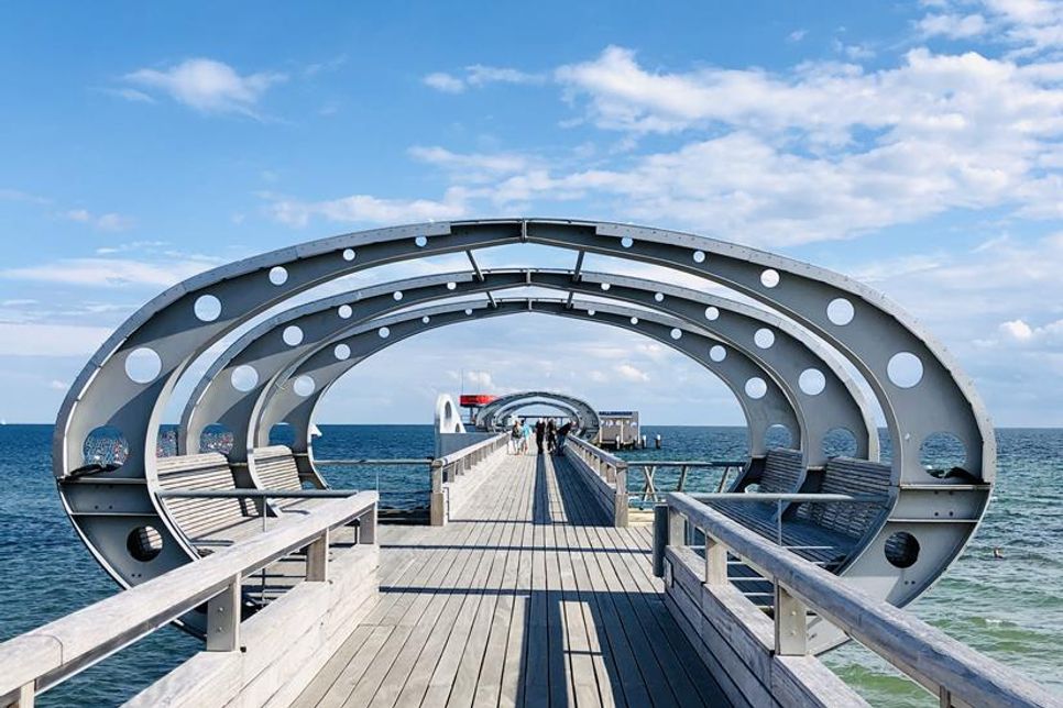 Die Seebrücke in Kellenhusen.