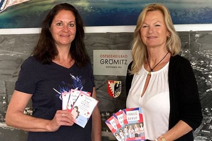 Britta Müller (re.) vom Projekt „Frau&Beruf“ und die ehrenamtliche Gleichstellungsbeauftragte Verena Schnitzler.