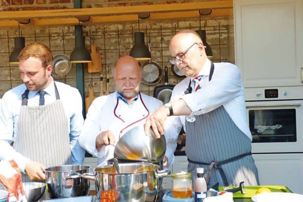 Prominenz in der Showküche