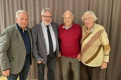 Rainer Bösel, Lennard Meyer-Olden, Heinz Siewert und Gerda Siewert (v. lks.).