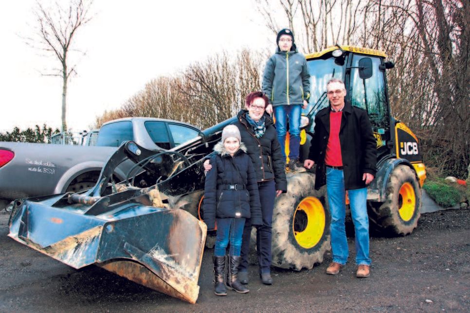 Familie  Vogler  mit  Jette,  Maike,  Hannes  und  Firmenchef  Torsten (v. lks.).