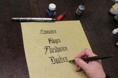 Alte Schriftkunst.
