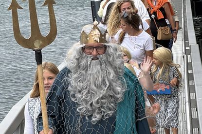 Die Ankunft von Neptun und seinen Nixen wurde begeistert begleitet.